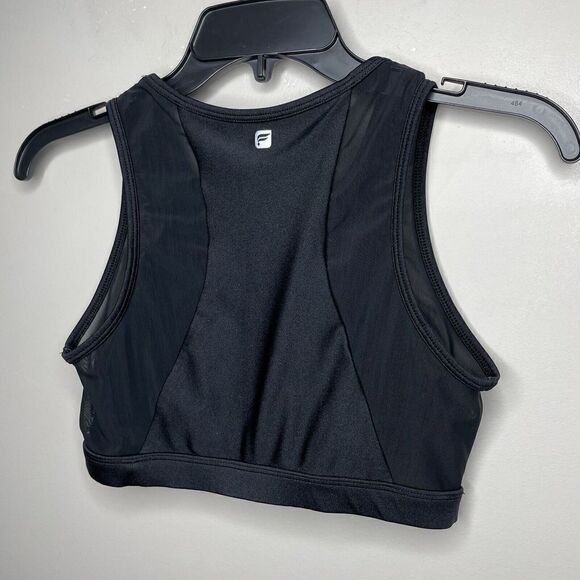 FABLETICS Bra Womens XS Solid Black Mesh-Panel Sports Wide-Strap - Picture 5 of 6